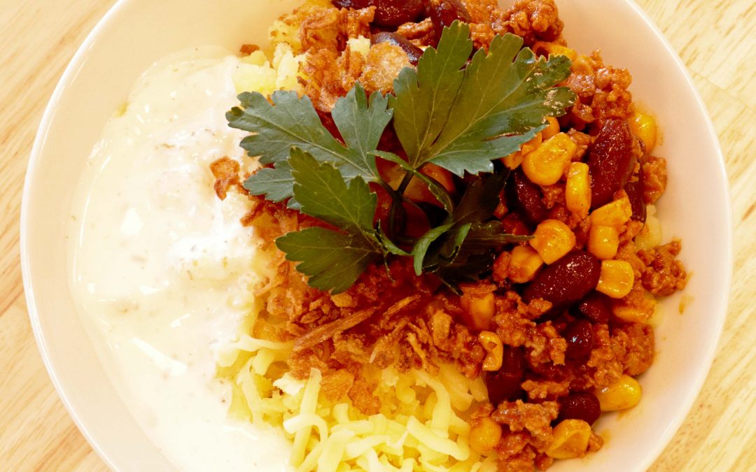 Kartoffelbowl „Chili con Carne“